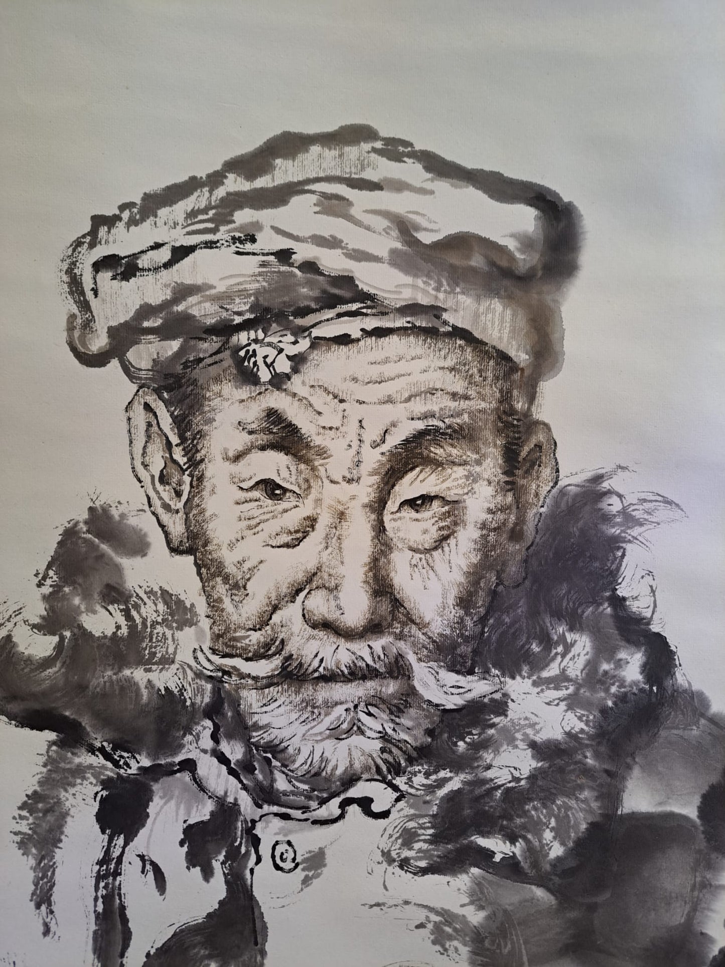 Ink painting (水默)卷軸    劉文迺