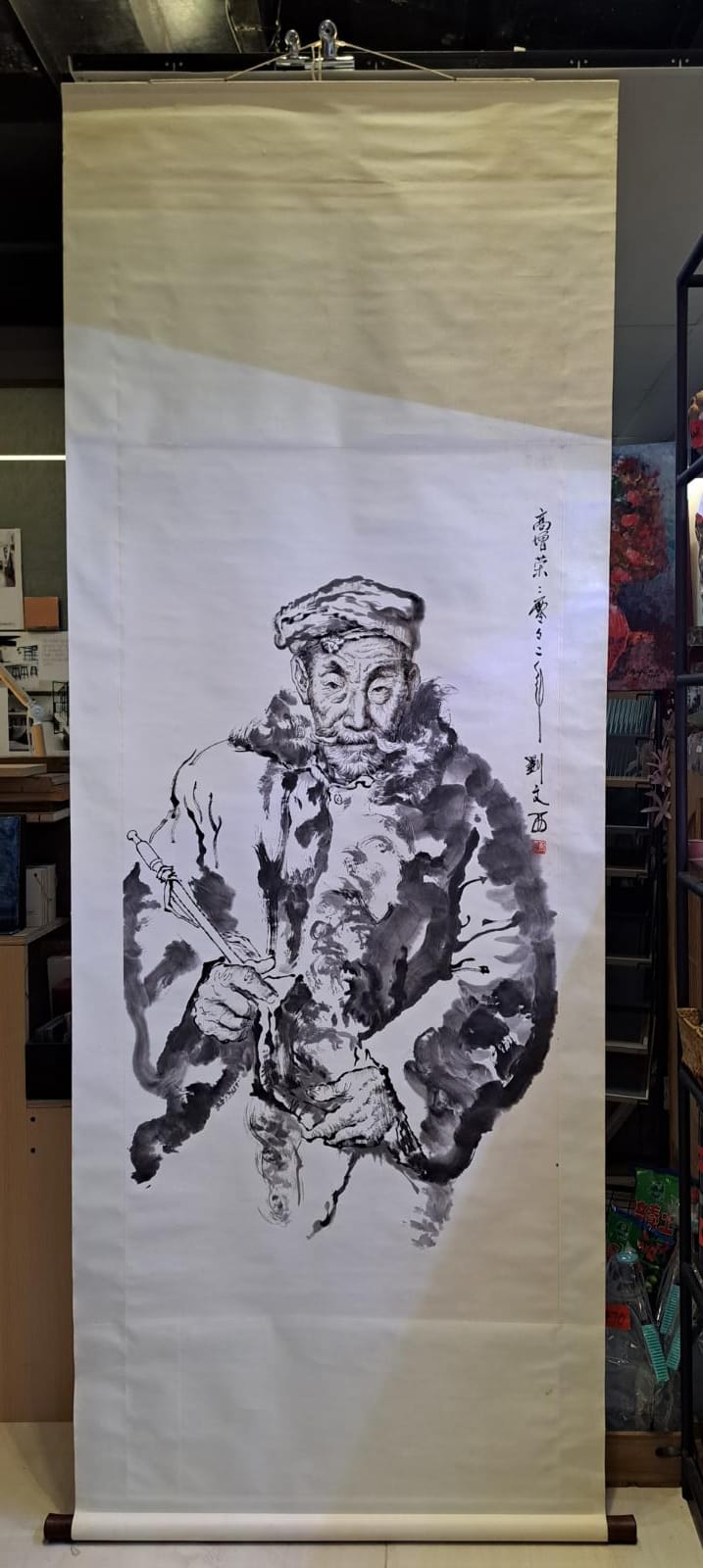 Ink painting (水默)卷軸    劉文迺